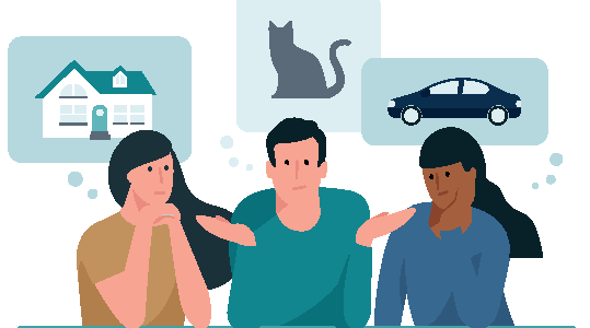 Kunden denken über Produkte nach