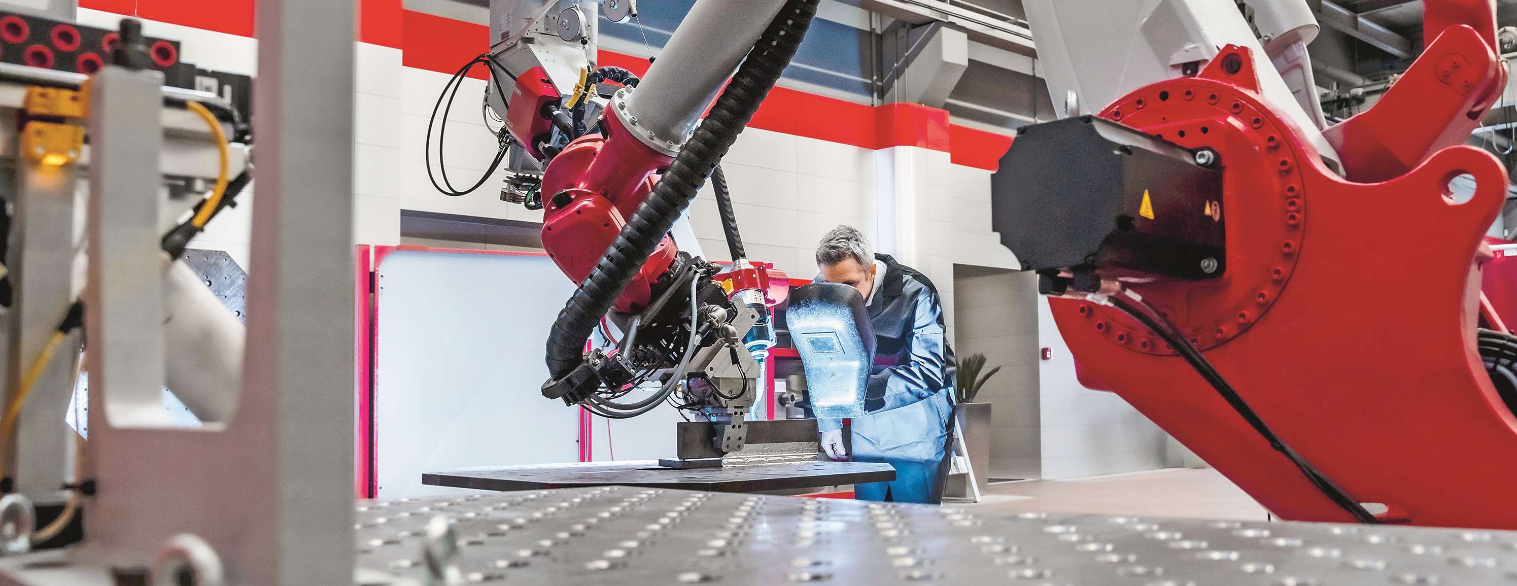 Produktionsroboter im Einsatz