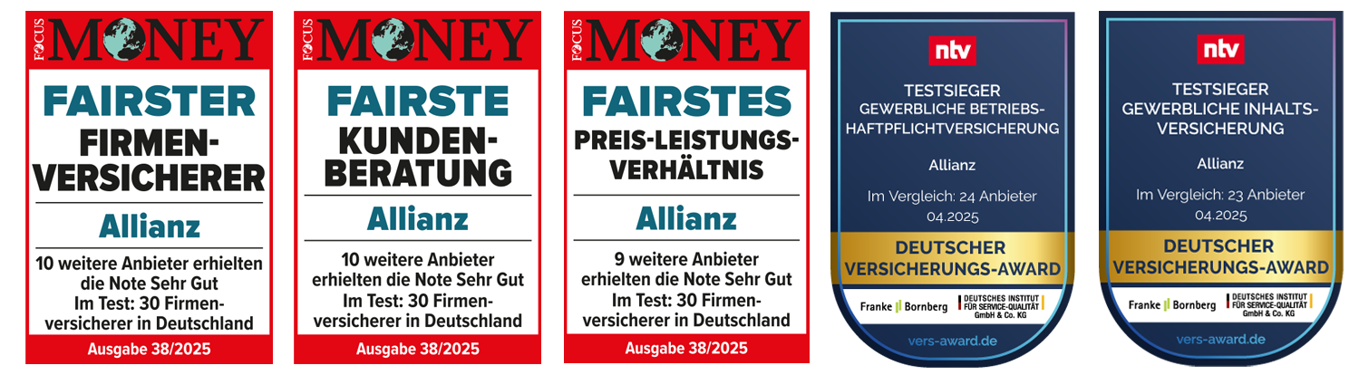 Siegel von Analysehäusern und Focus Money