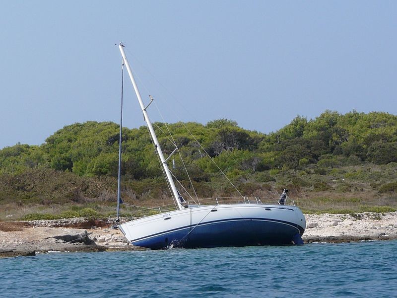 Yacht mit Familie