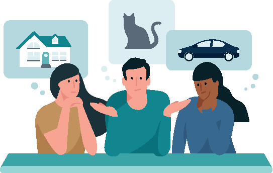 Kunden denken über Produkte nach