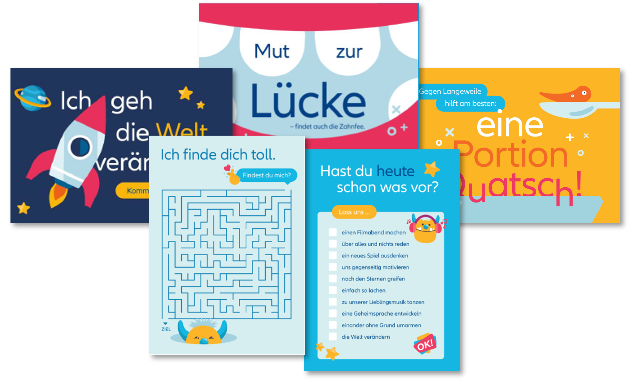 Postkarten mit lustigen Sprüchen